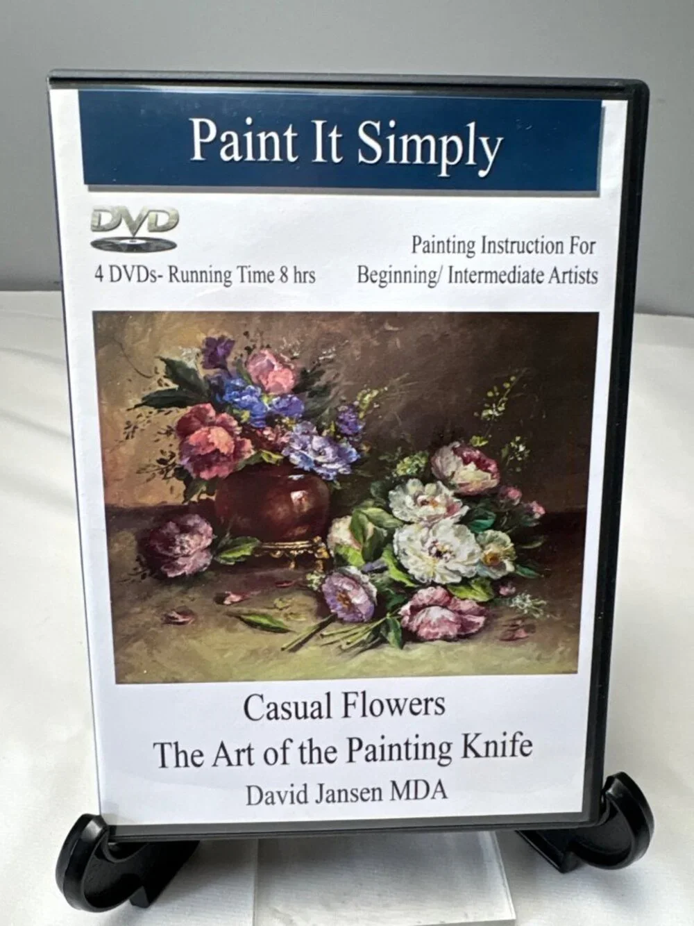 Paint It Simply DVD Set David Jansen Casual Flowers The Art of The Painting 8hrs